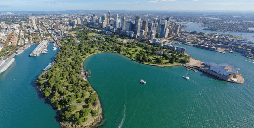 Aerial view of Sydney City, Australia
