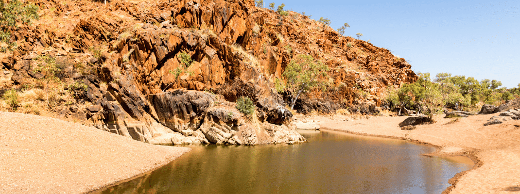 Remote and peaceful Mary Pool near Mary River. Nearest big town is Fitzroy Crossing.