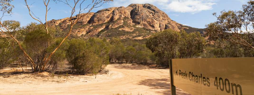 The mountain in Western Australia known as Peak Charles