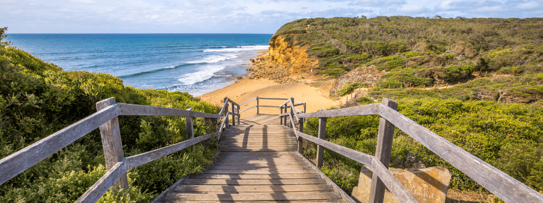 Beach along the Great Ocean Road, Victoria, Australia