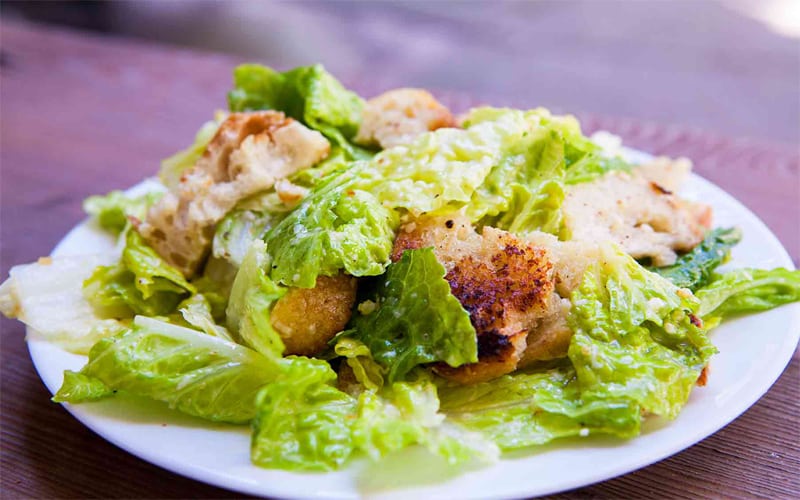 Chicken Caesar Salad camping dinner idea