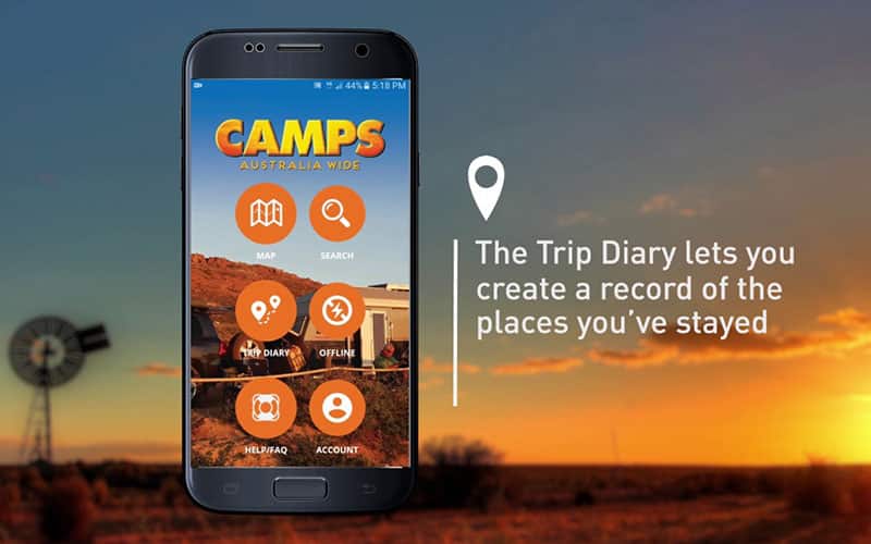 Camps Australia Wide Australian camping app