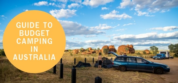 Guide banner for budget camping in Australia