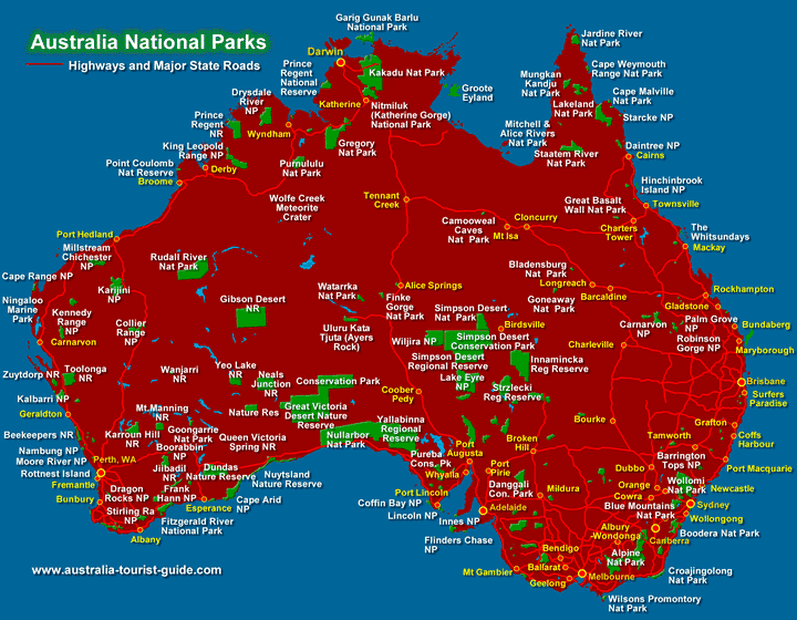 australia-national-parks-map