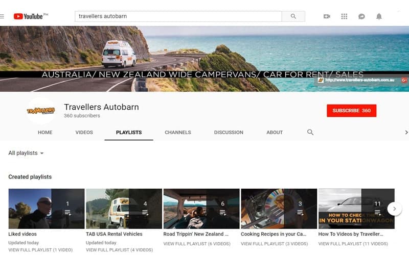 Travellers Autobarn YouTube Playlist